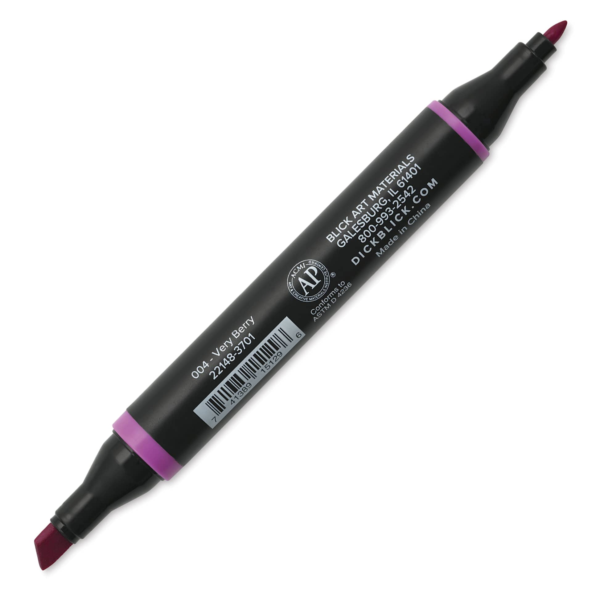Blick Studio Alcohol Art Marker - 004 Very Berry, caps off