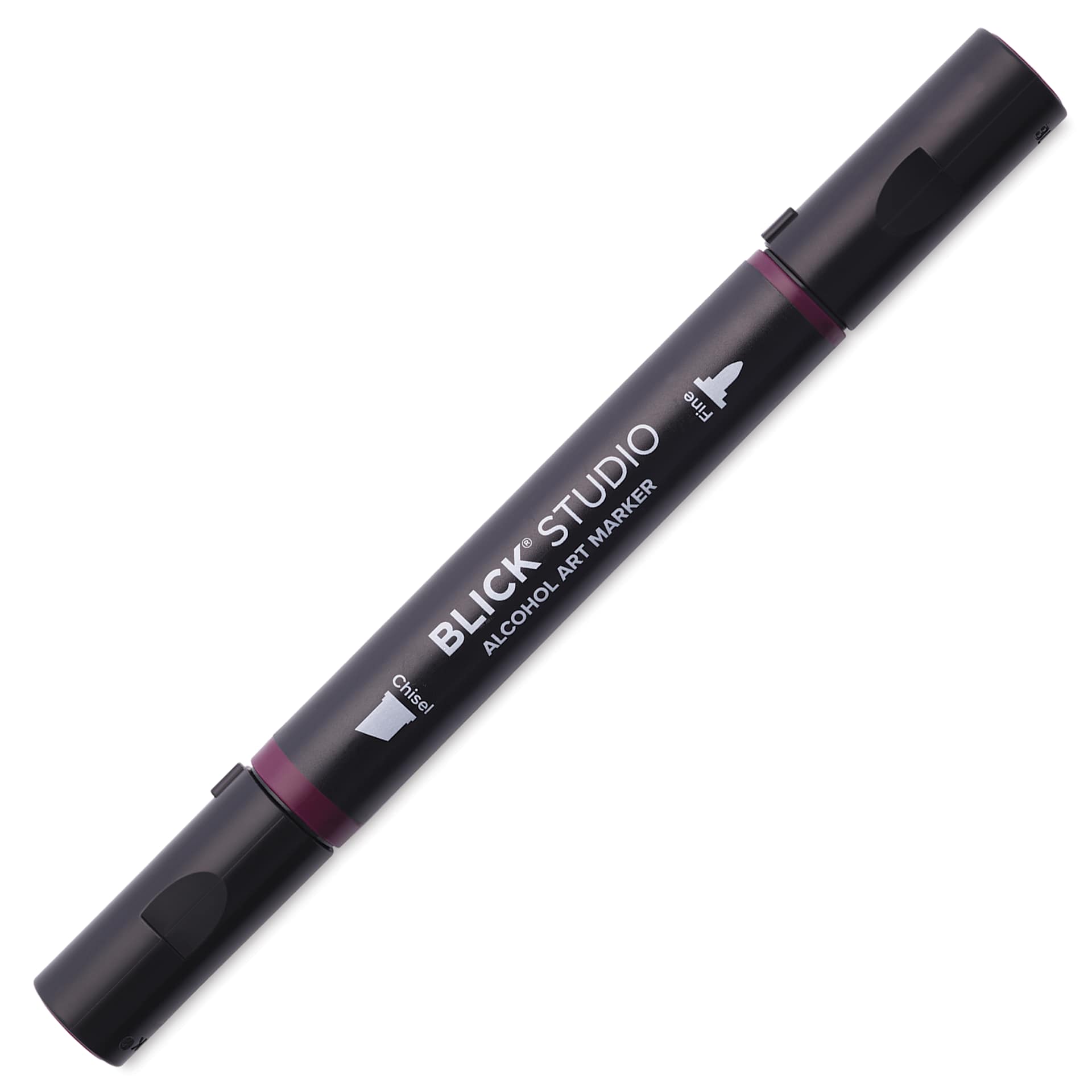 Blick Studio Alcohol Art Marker - 128 Merlot, marker with caps on