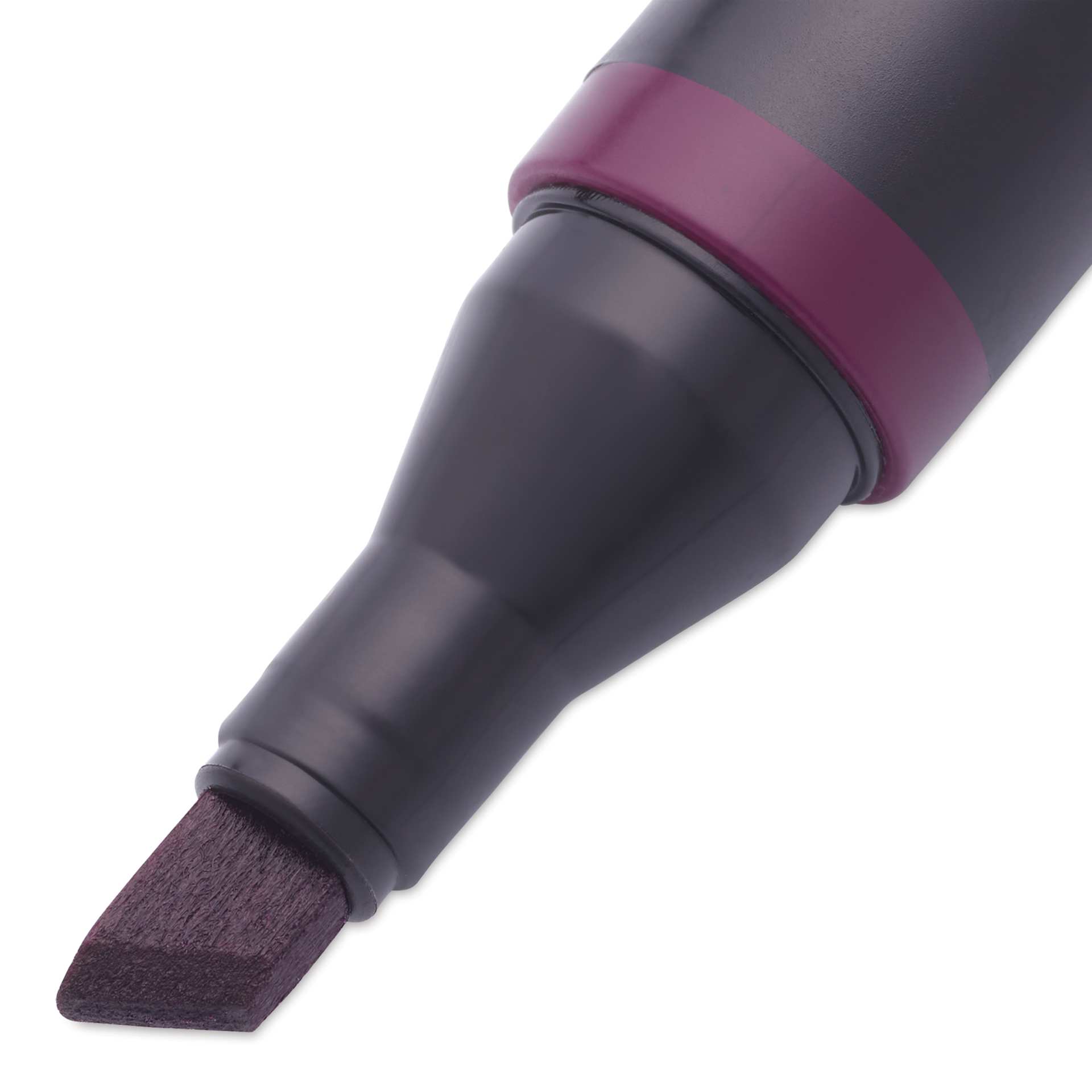 Blick Studio Alcohol Art Marker - 128 Merlot, close-up of the chisel tip