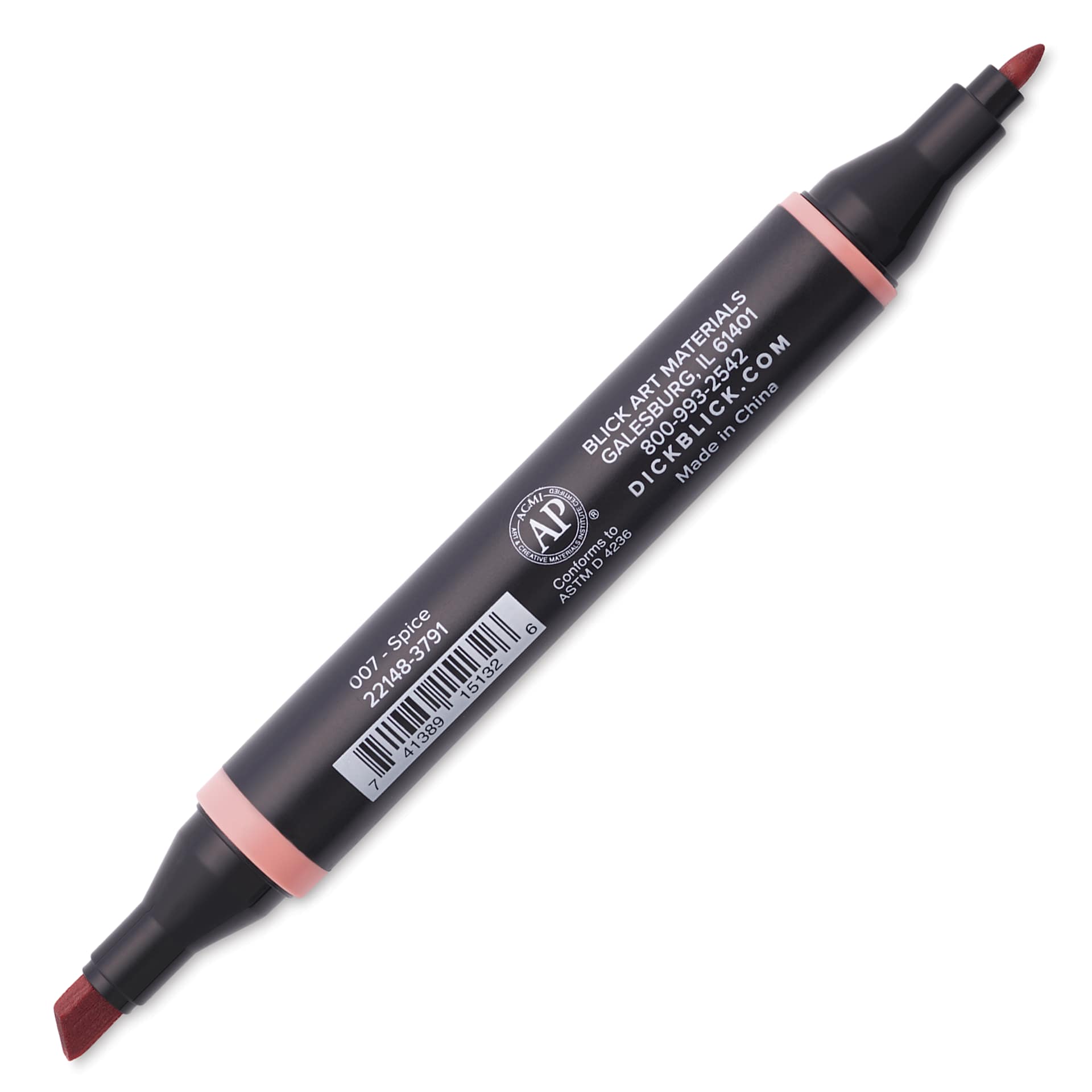 Blick Studio Alcohol Art Marker - 007 Spice, marker with caps off