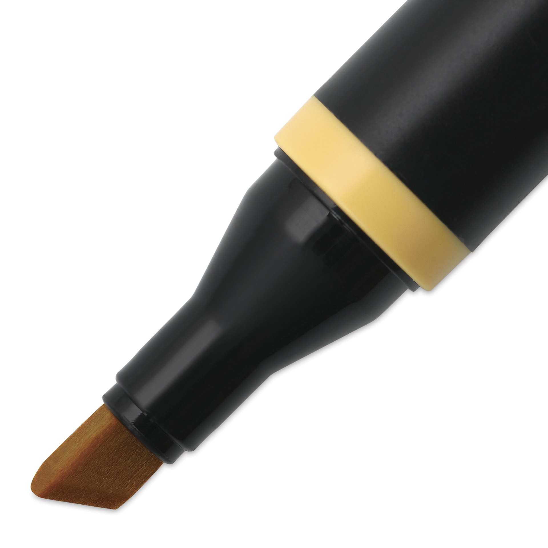 Blick Studio Alcohol Art Marker - 063 Yellow Ochre, close-up of the chisel tip