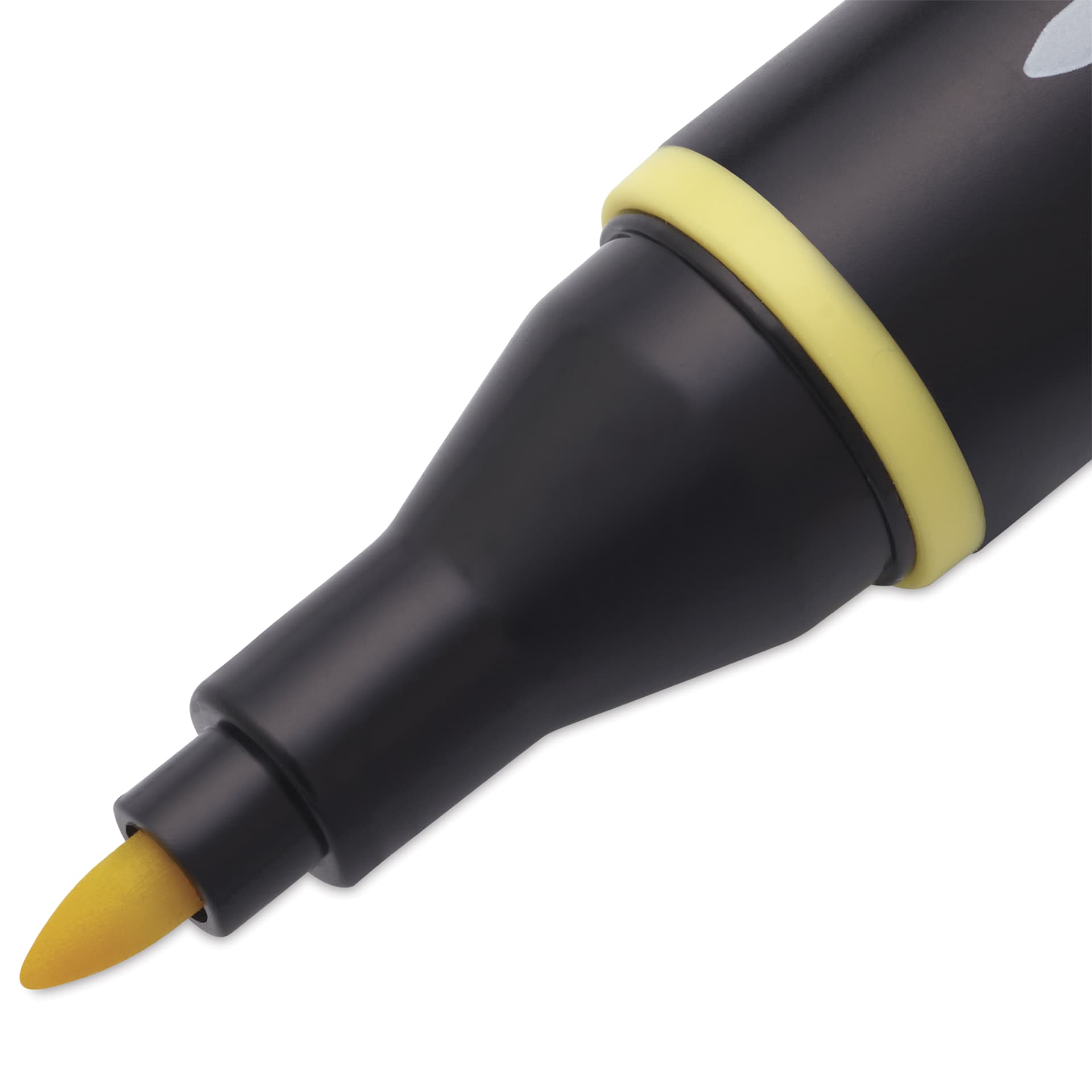 Blick Studio Alcohol Art Marker - 014 Canary Yellow, close-up of the fine tip