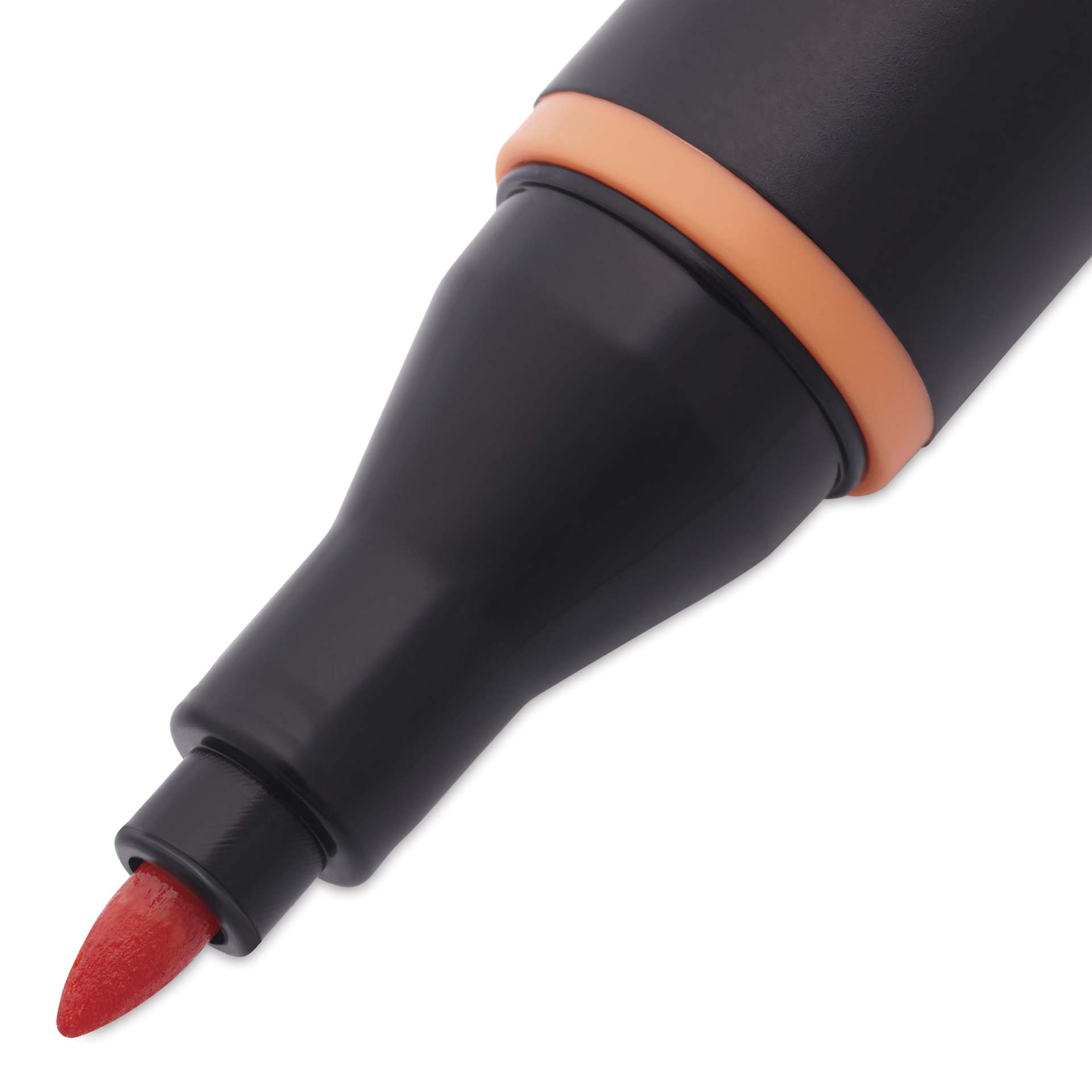 Blick Studio Alcohol Art Marker - 016 Orange, close-up of the fine tip