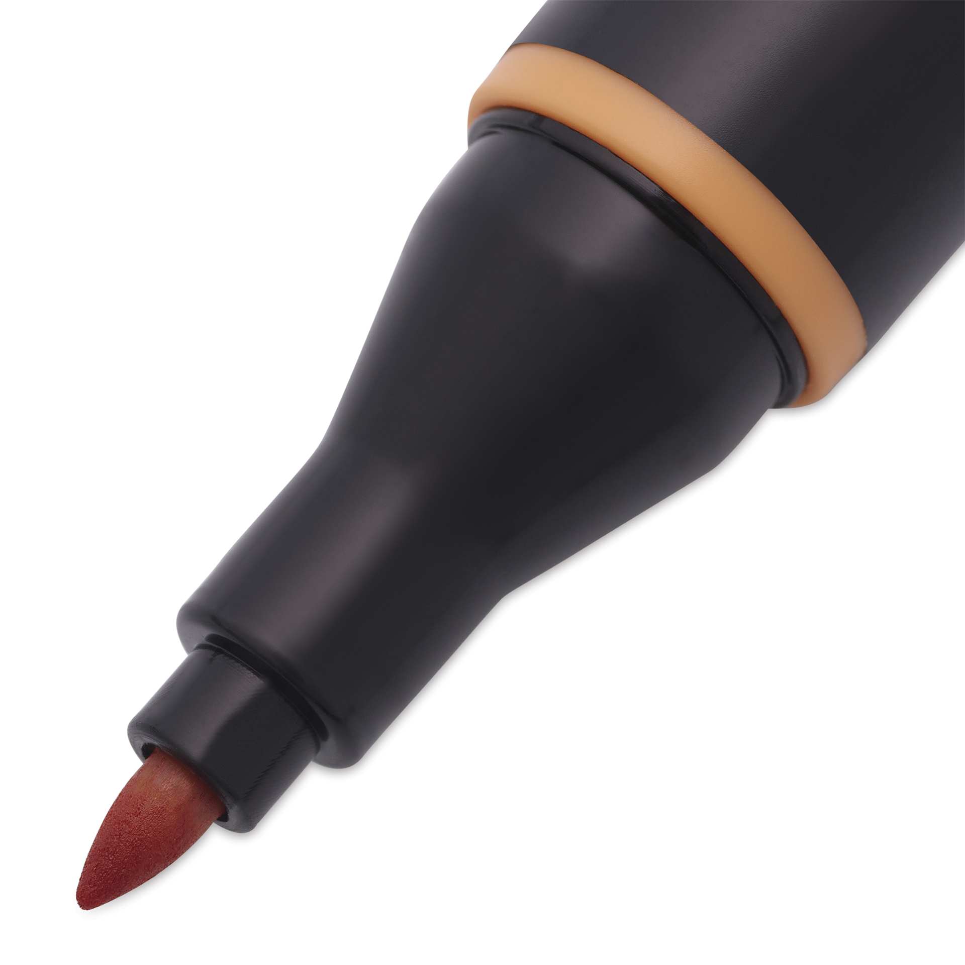 Blick Studio Alcohol Art Marker - 072 Burnt Orange, close-up of the bullet tip