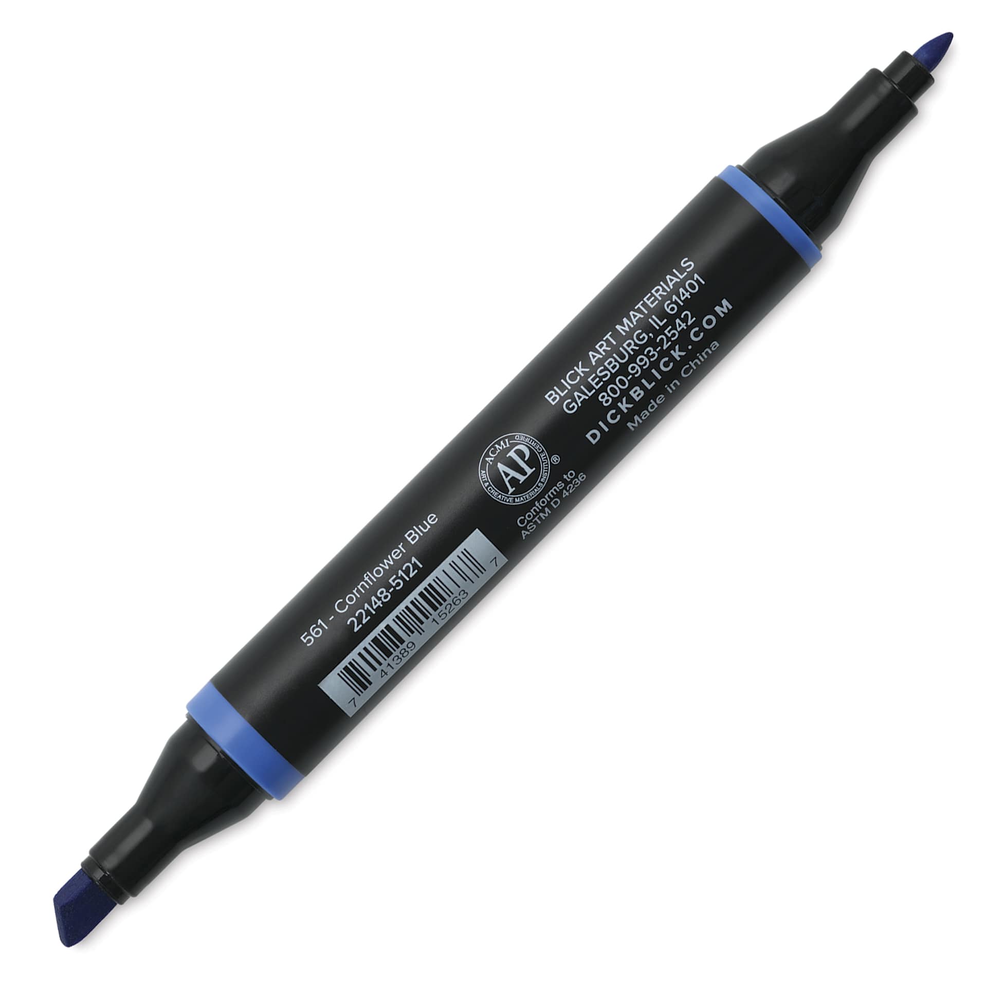 Blick Studio Alcohol Art Marker - 561 Cornflower Blue, caps off