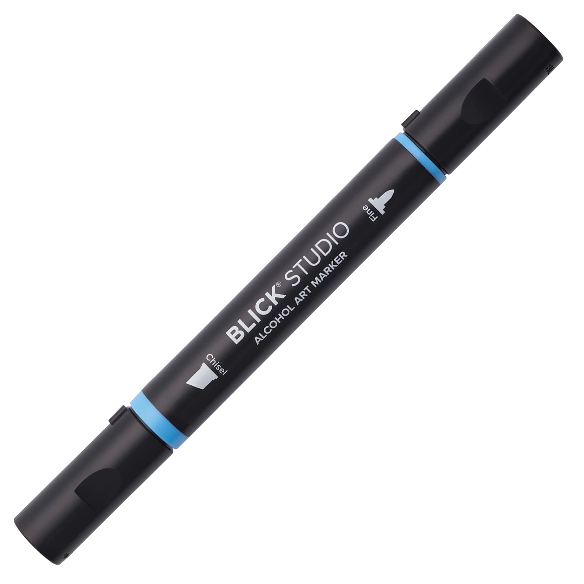 Blick Studio Alcohol Art Marker - 041 Cerulean Blue, marker with caps on