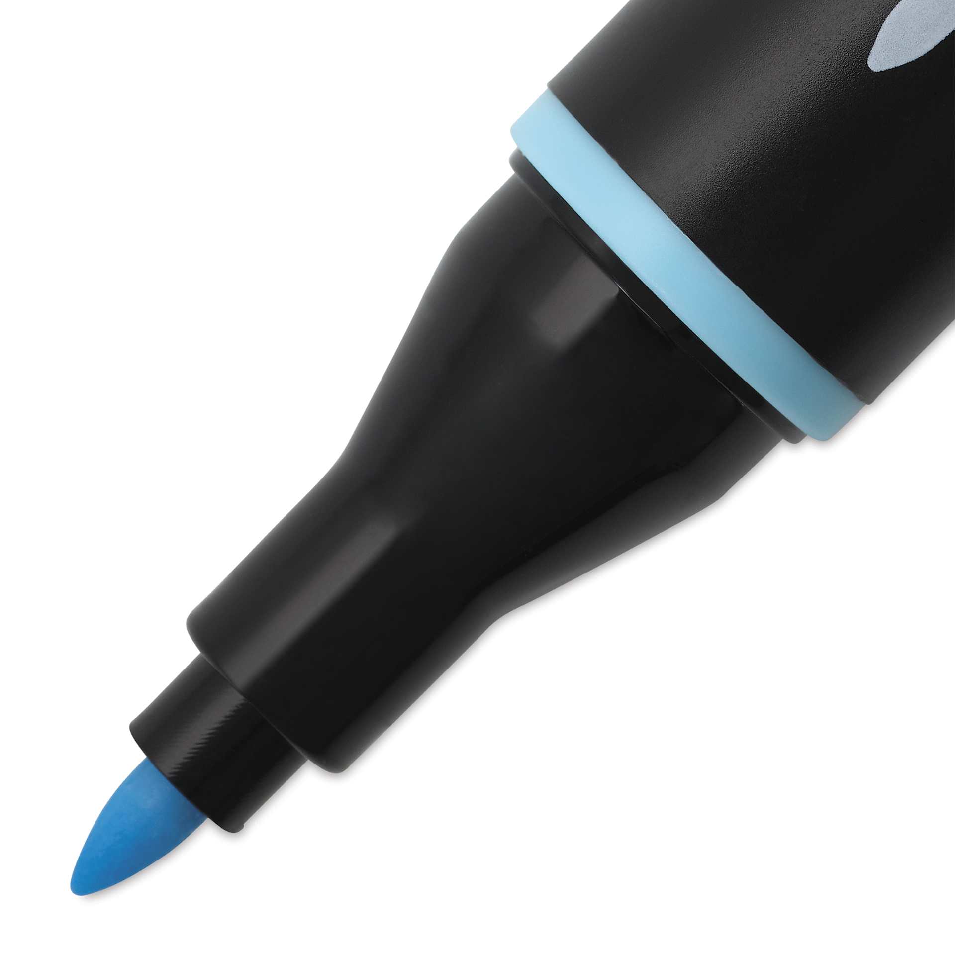 Blick Studio Alcohol Art Marker - 534 Arctic Blue, close-up of the fine tip
