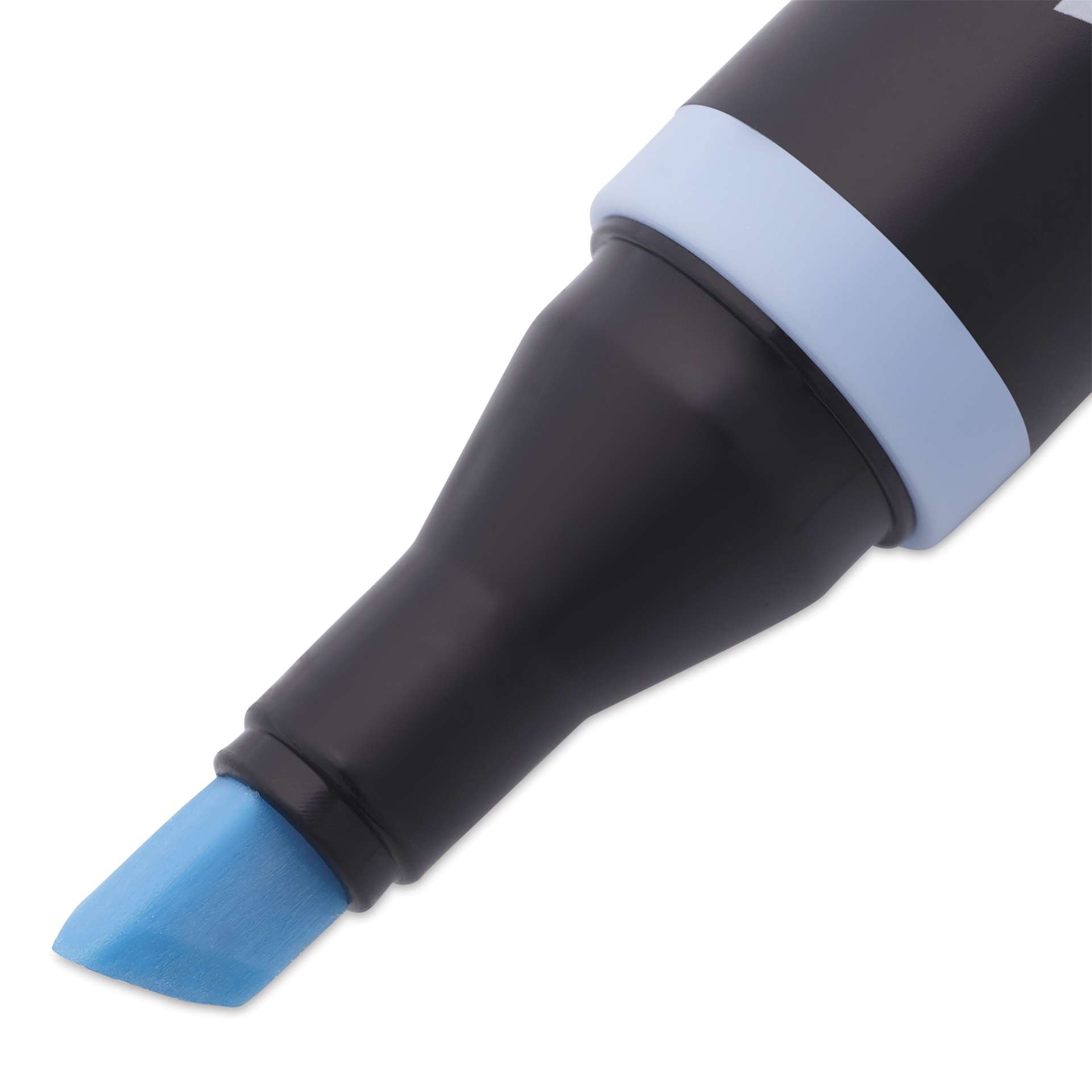 Blick Studio Alcohol Art Marker - 551 Carolina Blue, close-up of the chisel tip