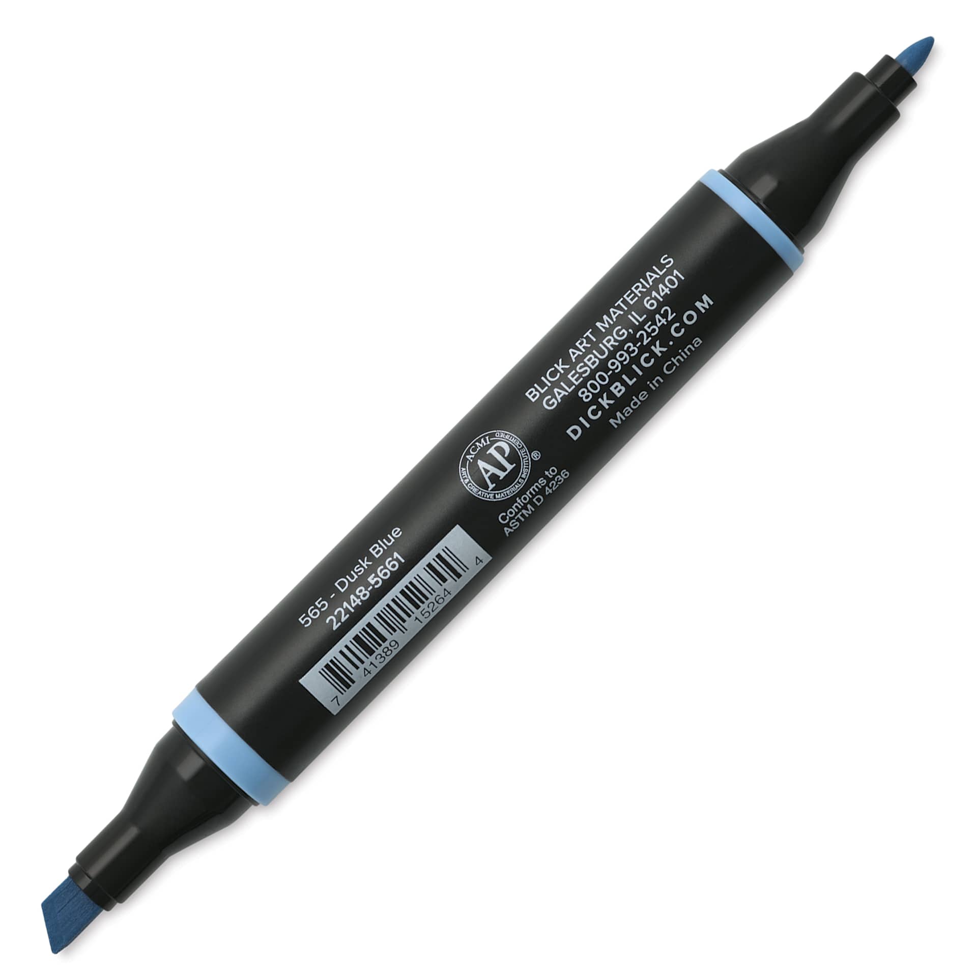 Blick Studio Alcohol Art Marker - 565 Dusk Blue, caps off