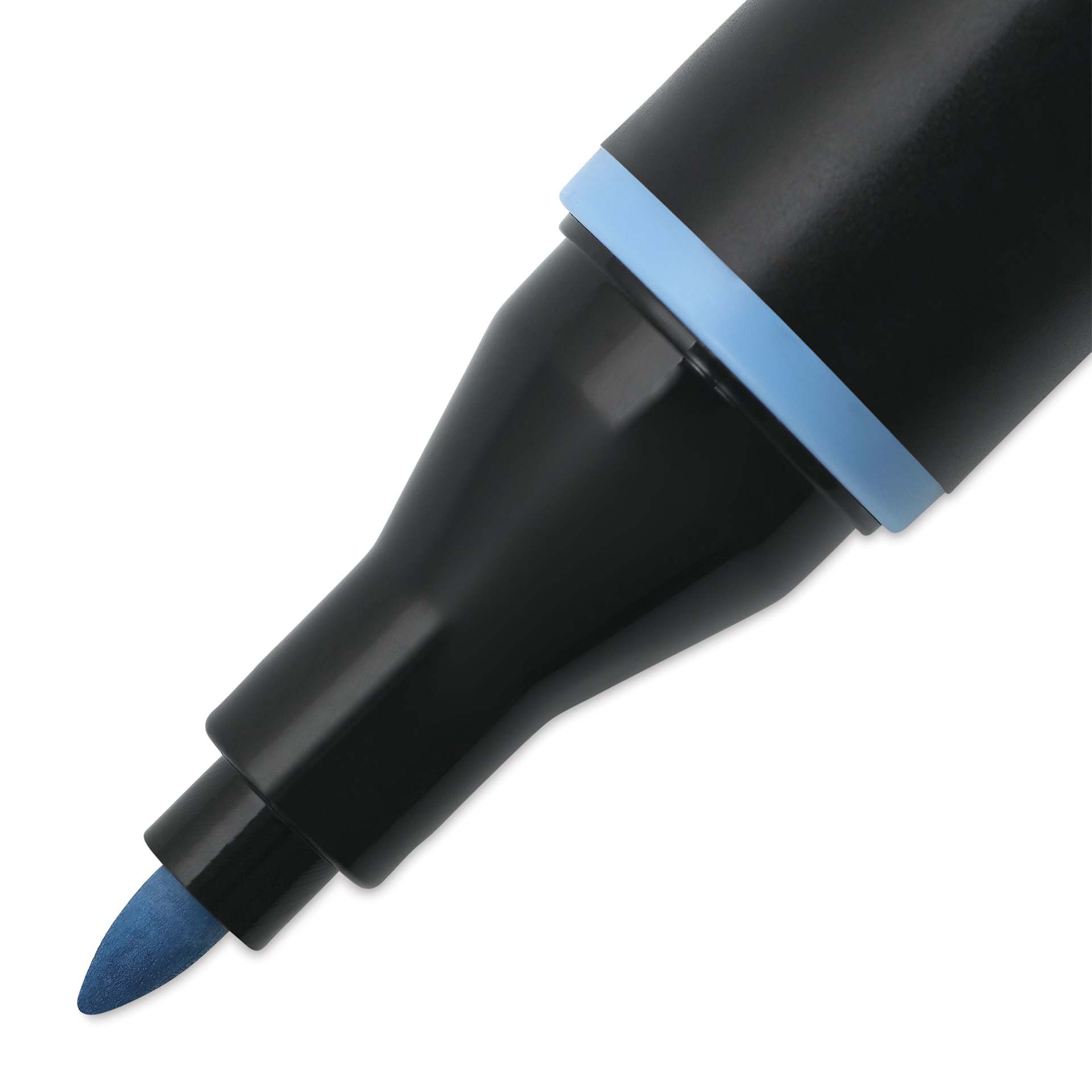 Blick Studio Alcohol Art Marker - 565 Dusk Blue, close-up of the fine tip