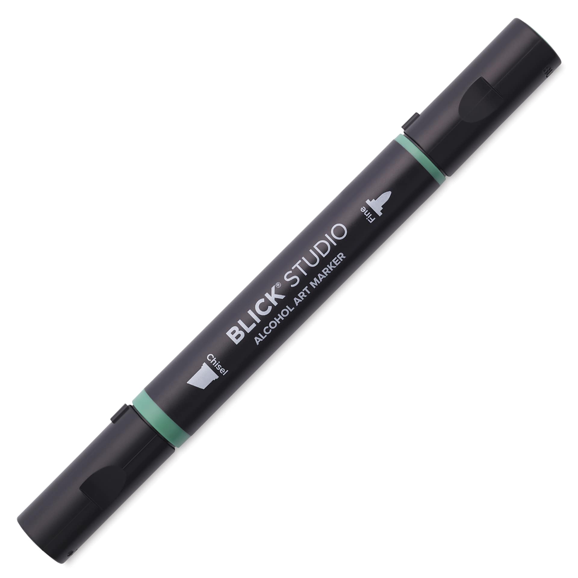 Blick Studio Alcohol Art Marker - 049 Emerald Green, marker with caps on