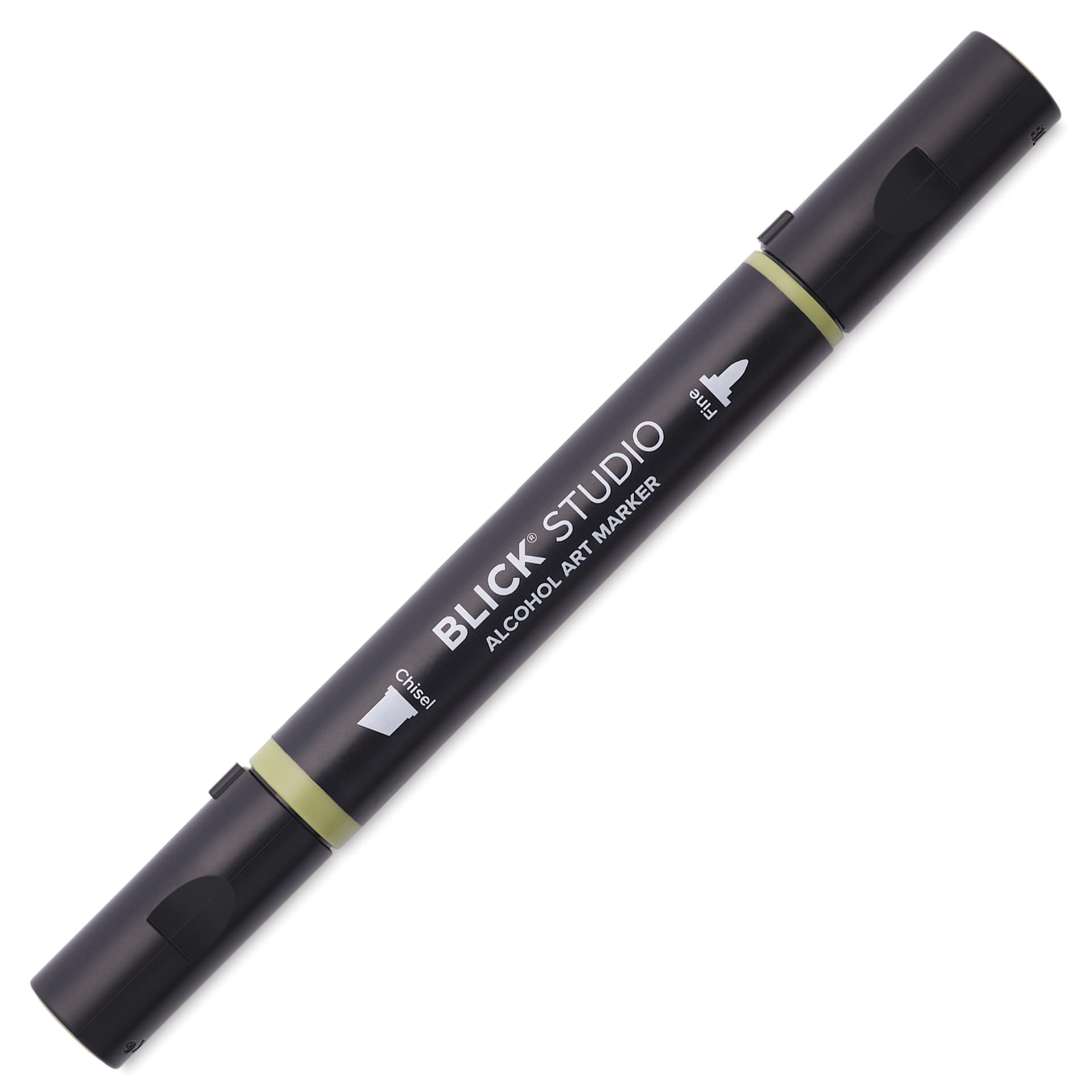 Blick Studio Alcohol Art Marker - 070 Olive, marker with caps on
