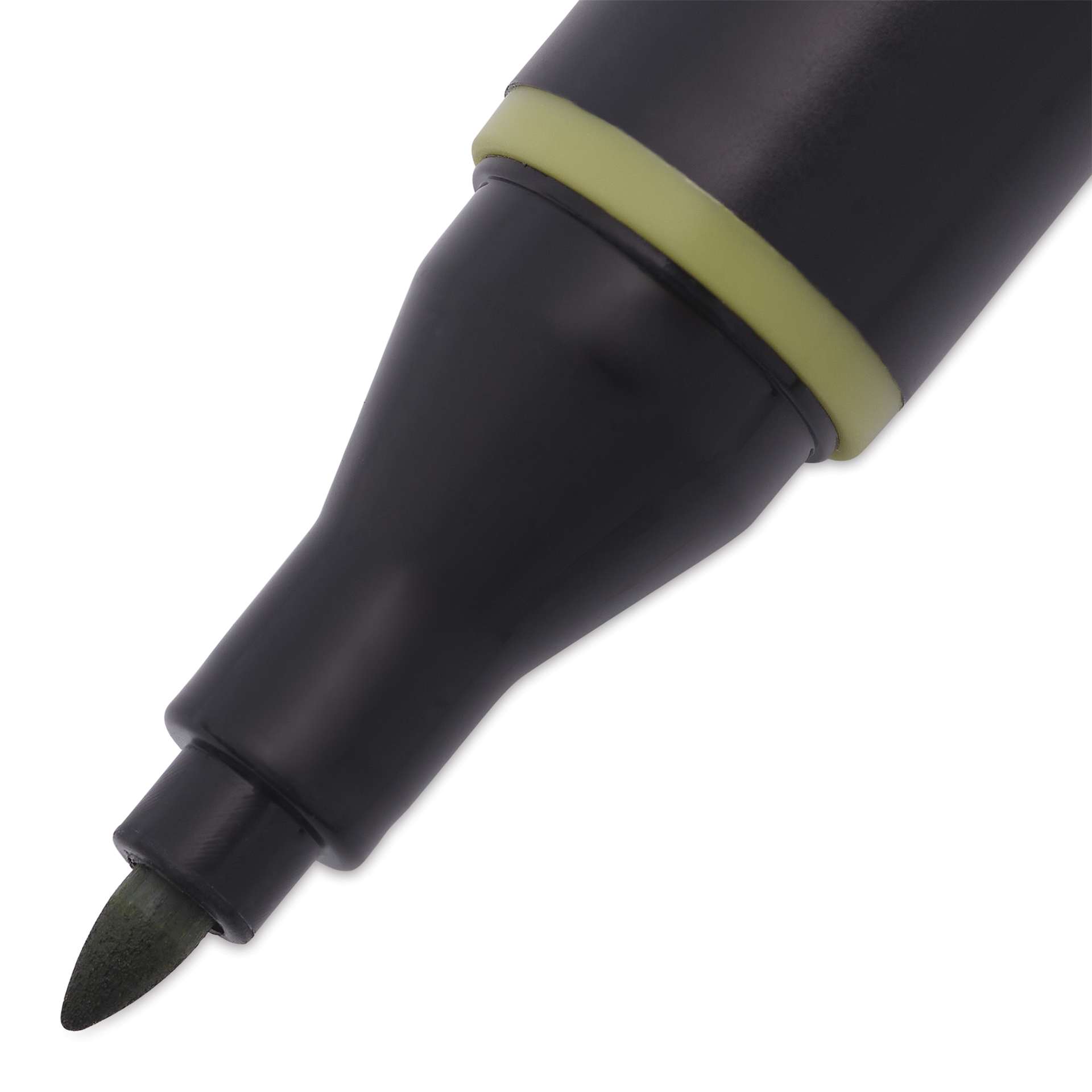 Blick Studio Alcohol Art Marker - 070 Olive, close-up of the fine tip