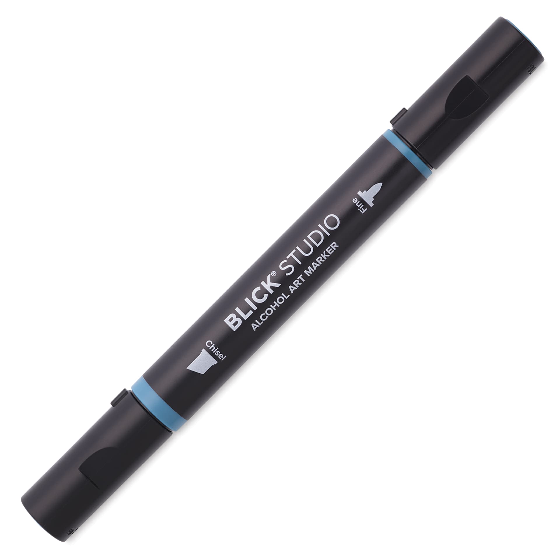 Blick Studio Alcohol Art Marker - 017 Dark Teal, marker with caps on