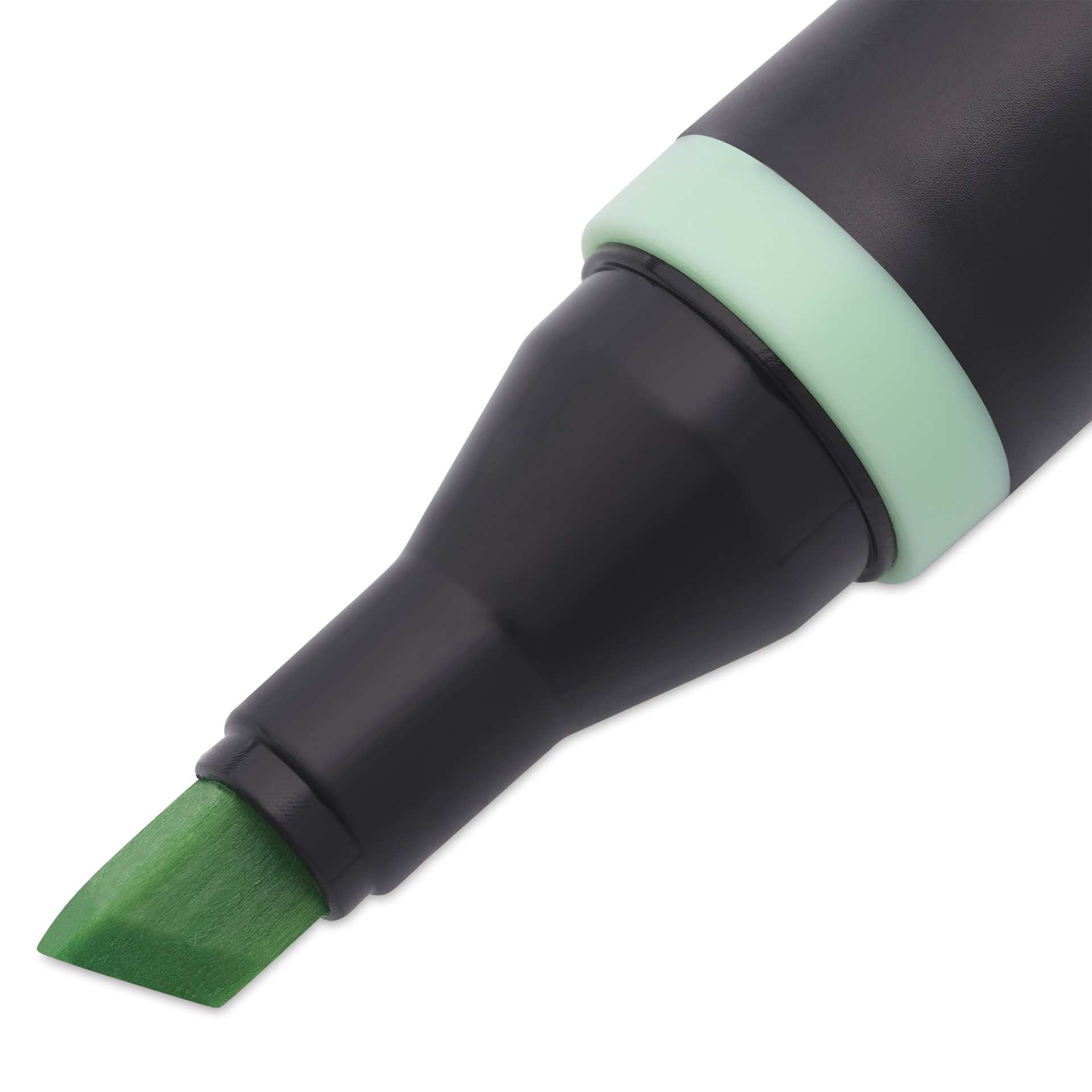 Blick Studio Alcohol Art Marker - 418 Mint Green, close-up of the chisel tip