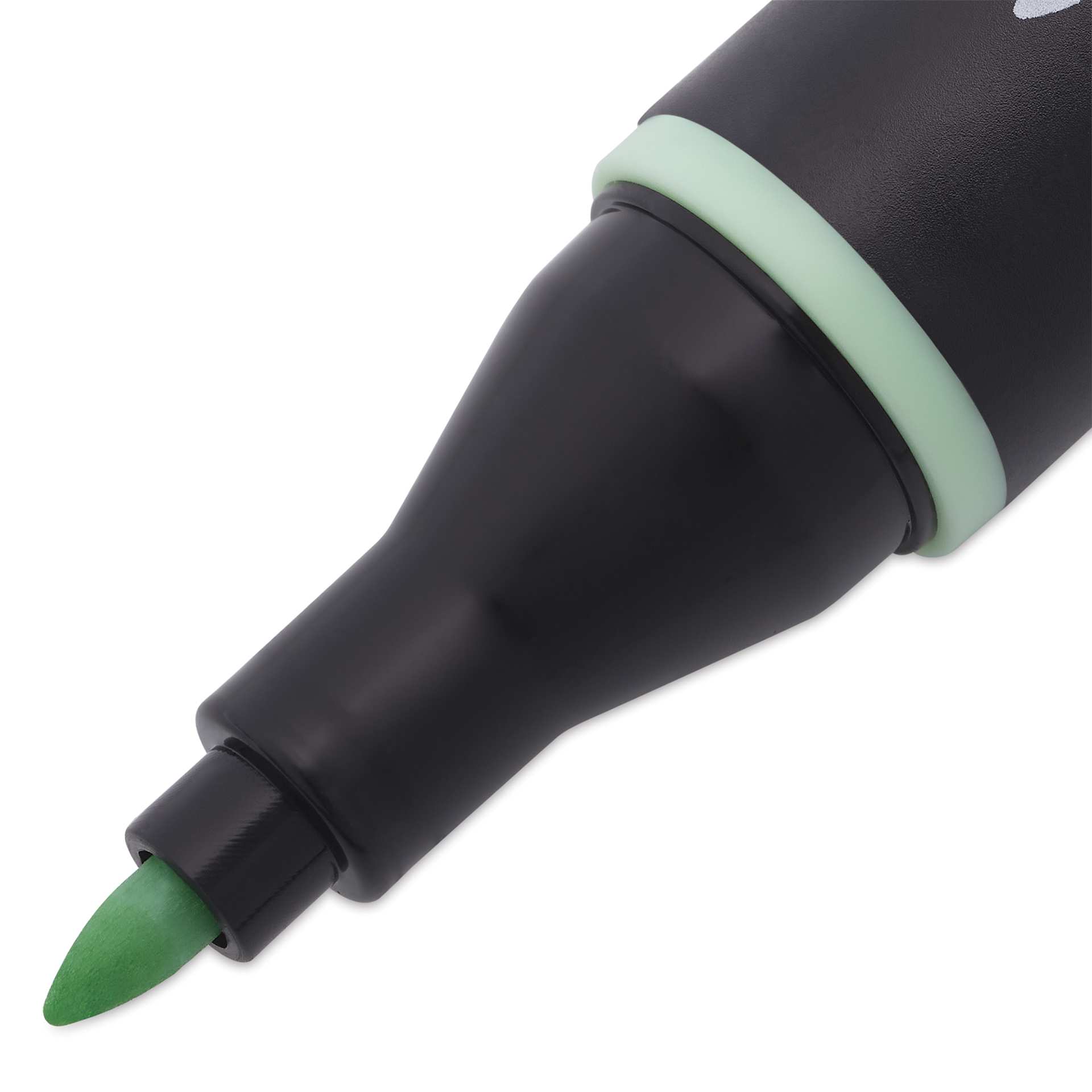 Blick Studio Alcohol Art Marker - 418 Mint Green, close-up of the fine tip