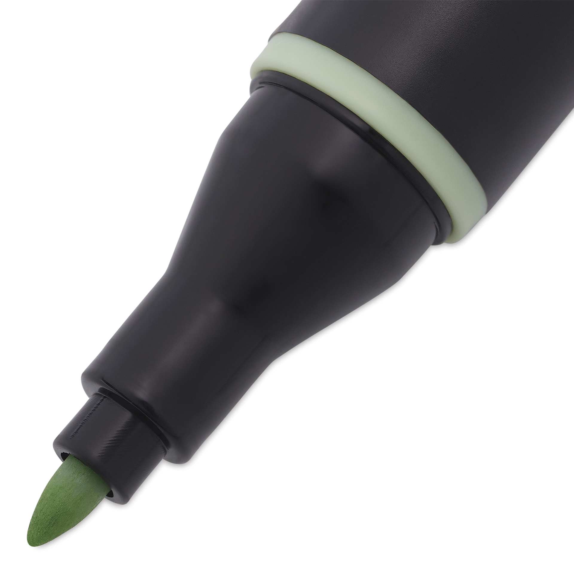 Blick Studio Alcohol Art Marker - 447 Green Tea, close-up of the fine tip