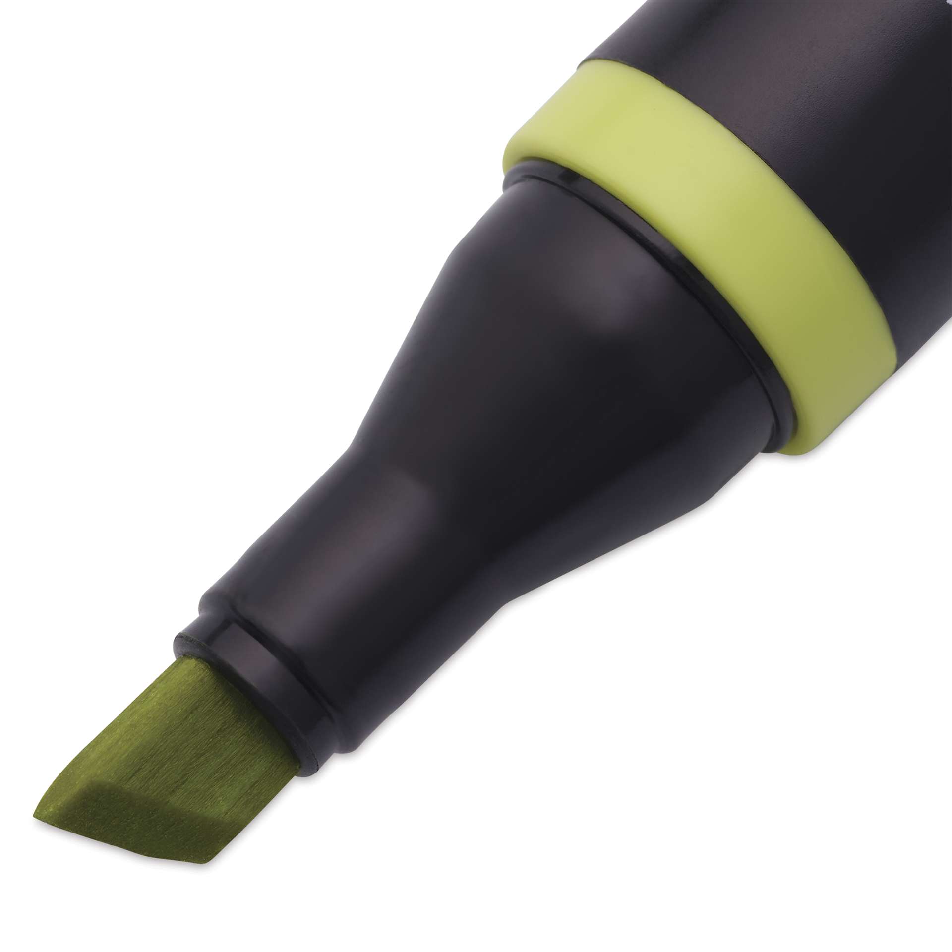 Blick Studio Alcohol Art Marker - 042 Chartreuse, close-up of the chisel tip