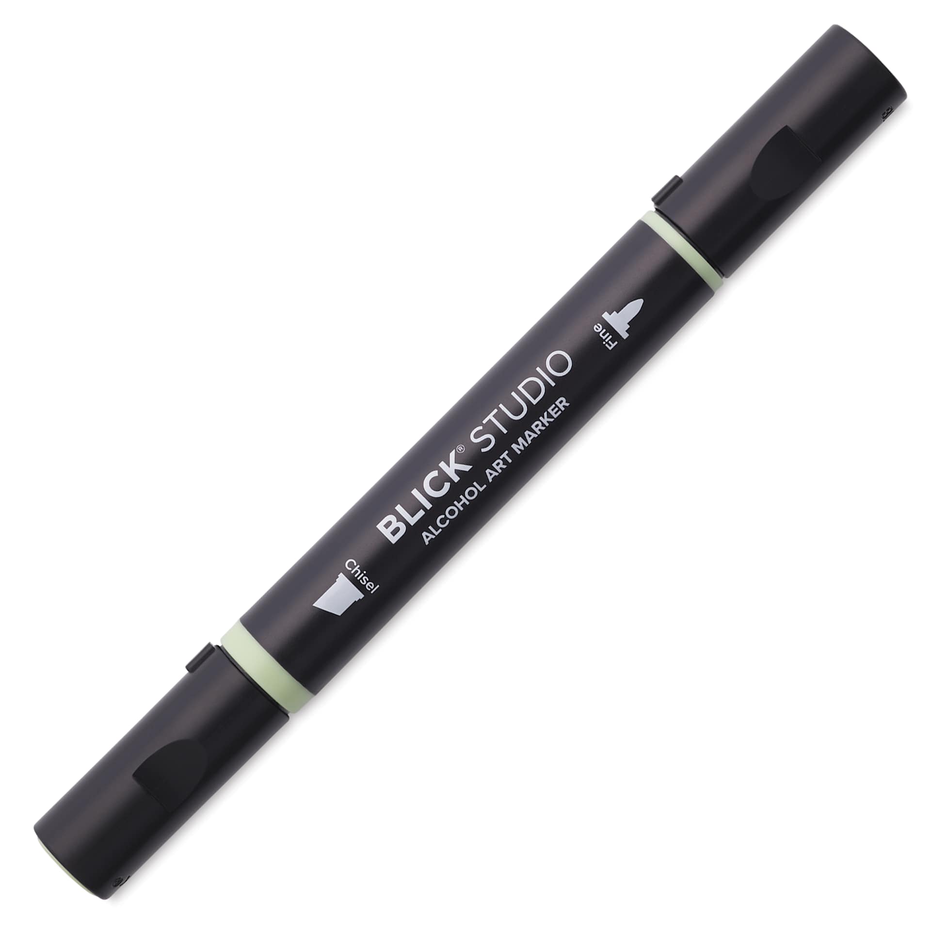 Blick Studio Alcohol Art Marker - 085 Green Tomato, marker with caps on