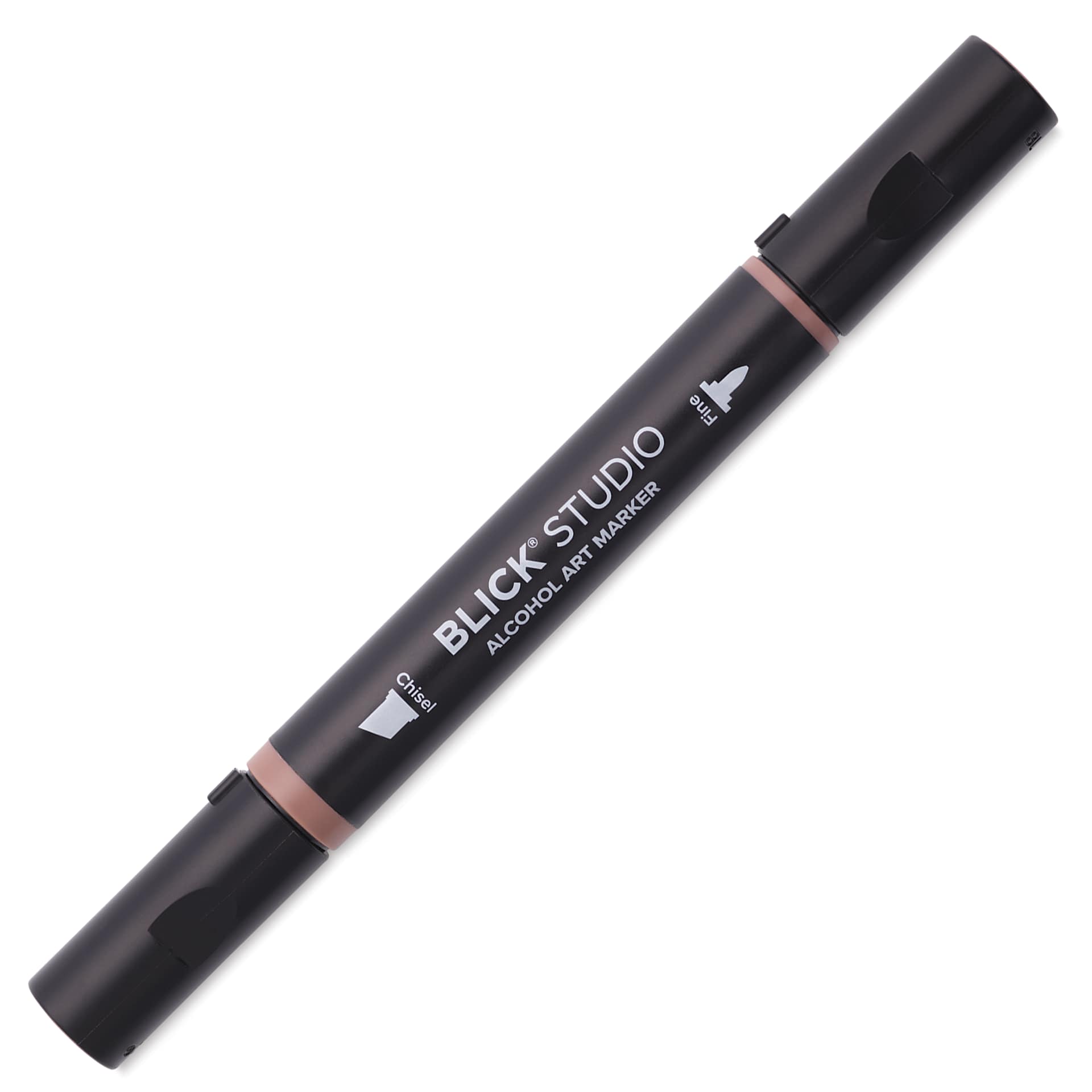 Blick Studio Alcohol Art Marker - 002 Dark Brown, marker with caps on