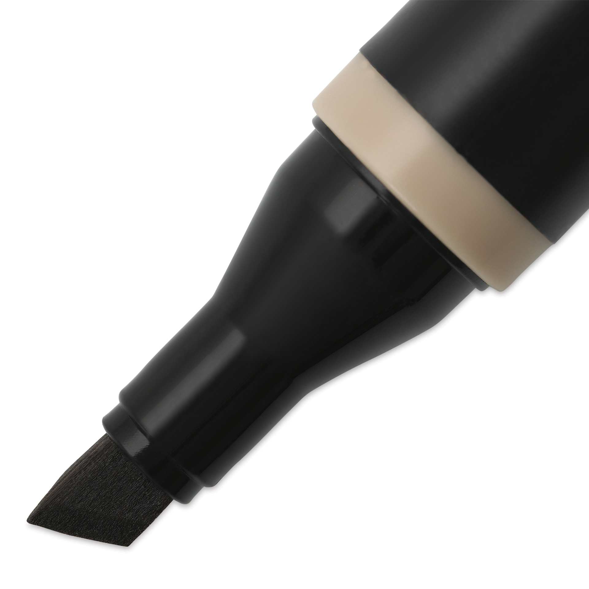 Blick Studio Alcohol Art Marker - 091 Sepia, close-up of the chisel tip