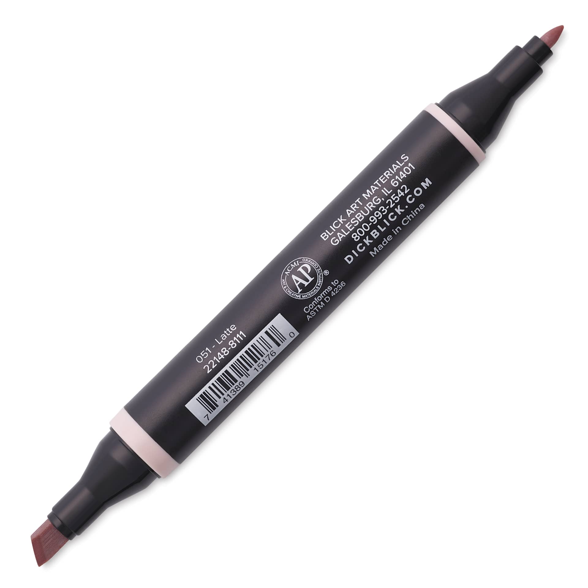 Blick Studio Alcohol Art Marker - 051 Latte, marker with caps off