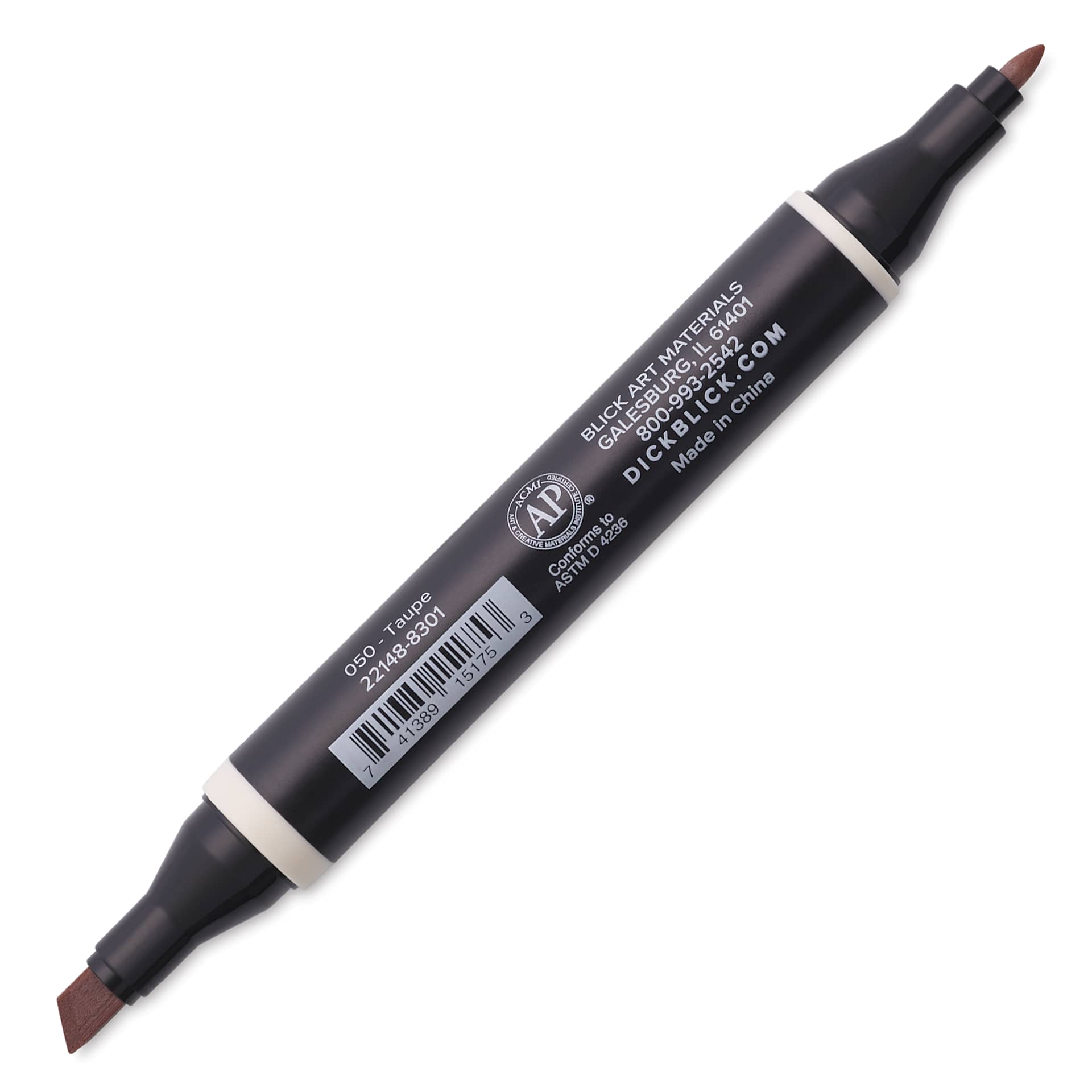 Blick Studio Alcohol Art Marker - 050 Taupe, marker with caps off