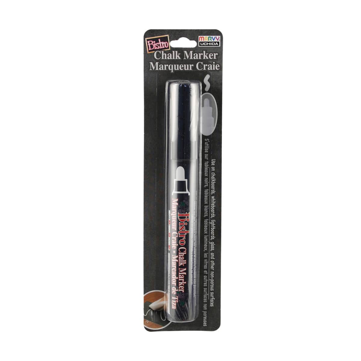 Uchida Bistro Chalk Marker Black - Peggable