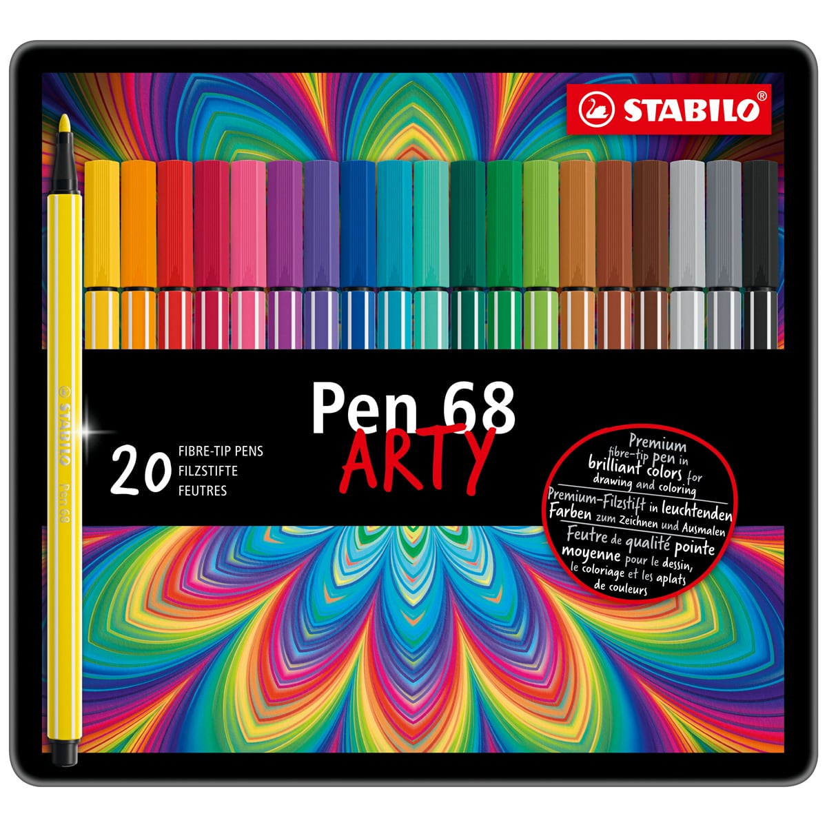 Stabilo Pen 68 Set - Set of 20, Arty Colors
