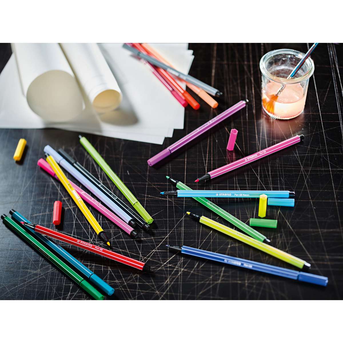 Stabilo Pen 68 Set - Set of 65, Arty Colors