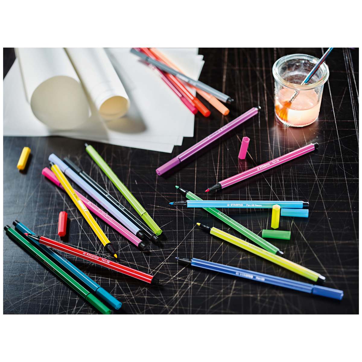 Stabilo Pen 68 Set - Set of 65, Arty Colors