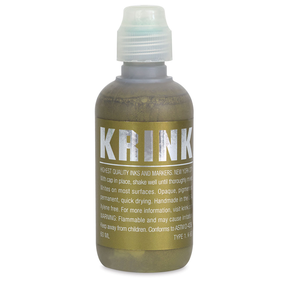 KRINK K-60 Paint Marker - Metallic Gold (bottle)