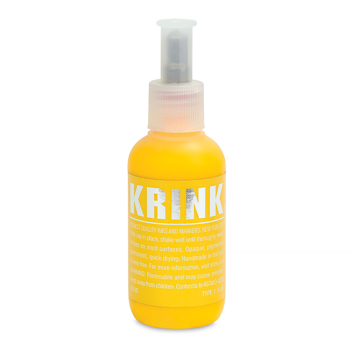 KRINK K-66 Steel Tip Paint Marker - Yellow