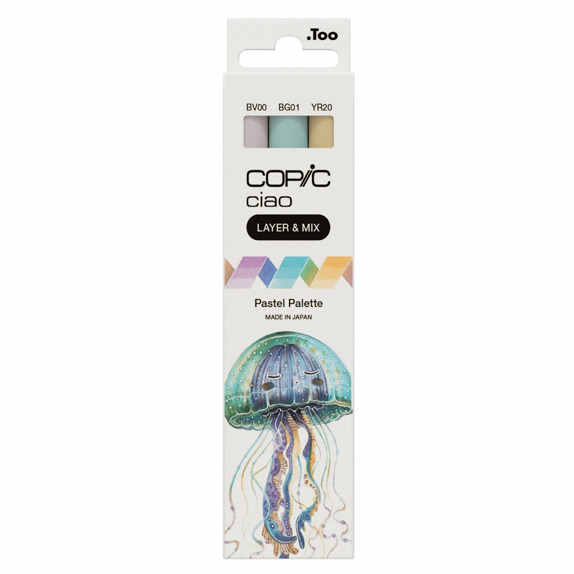 Copic Ciao Double Ended Markers - Layer & Mix Set of 3, Pastel Palette