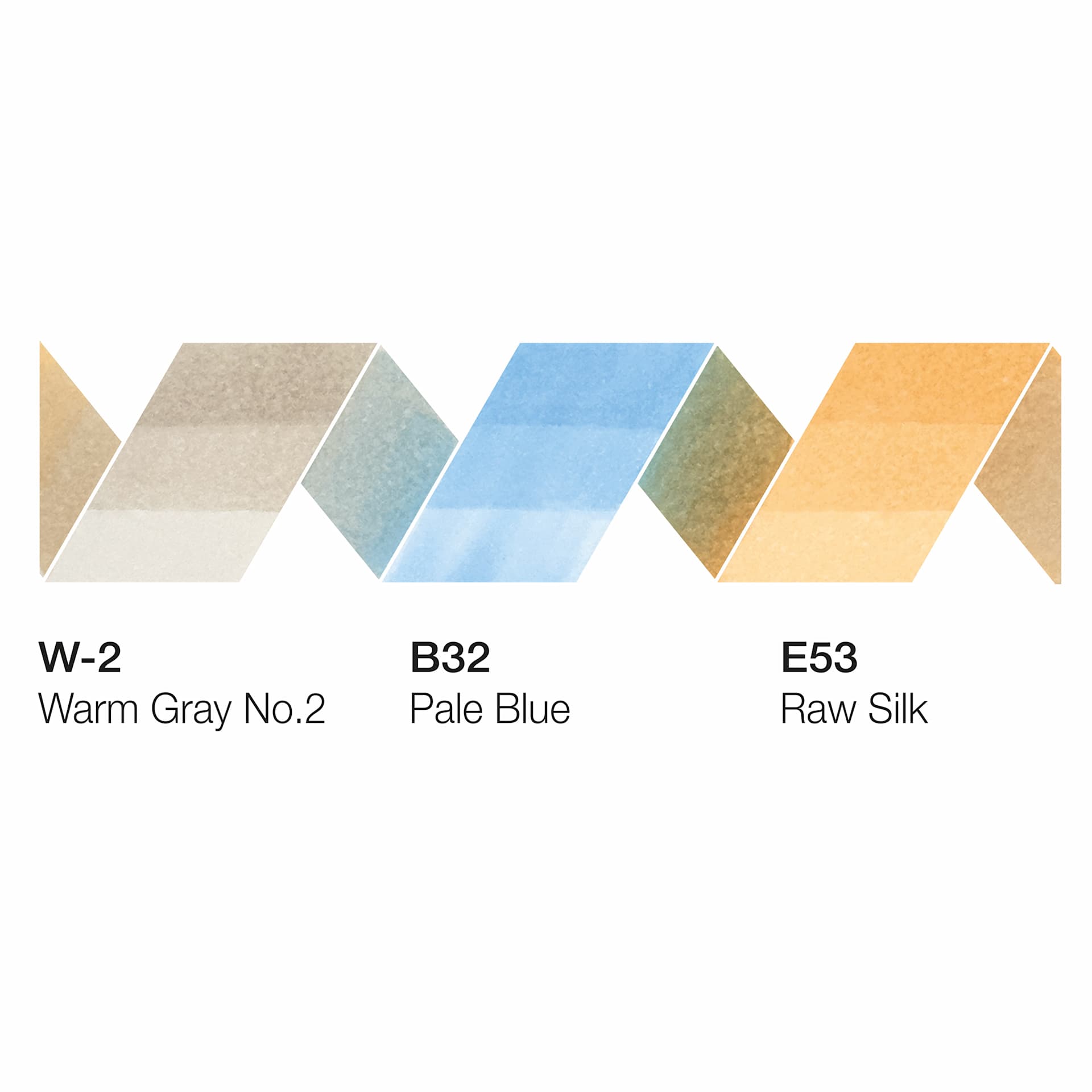 Copic Ciao Double Ended Markers - Layer & Mix Set of 3, Cozy Palette, color swatches