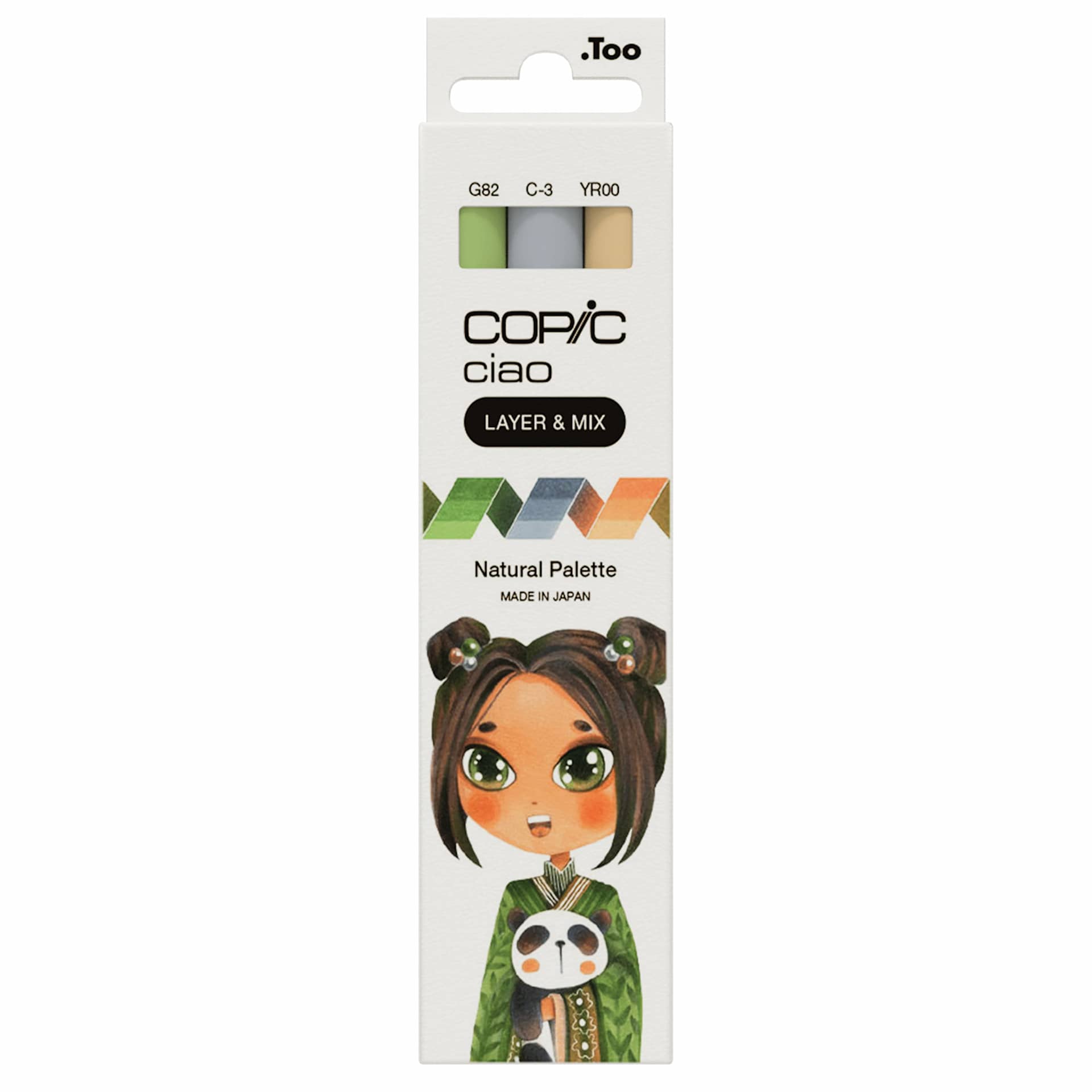 Copic Ciao Double Ended Markers - Layer & Mix Set of 3, Natural Palette