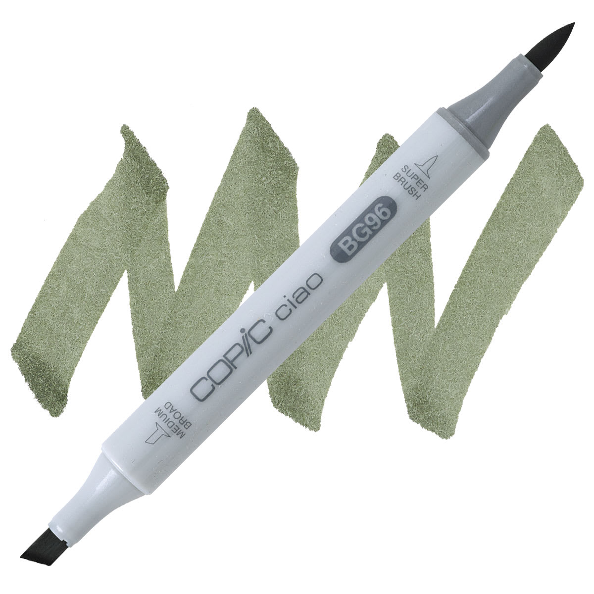 Copic Ciao Double Ended Marker - Bush BG96 marker and swatch