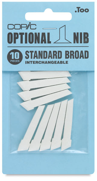 Copic Classic Replacement Nibs, Set of 10 - Standard Broad 