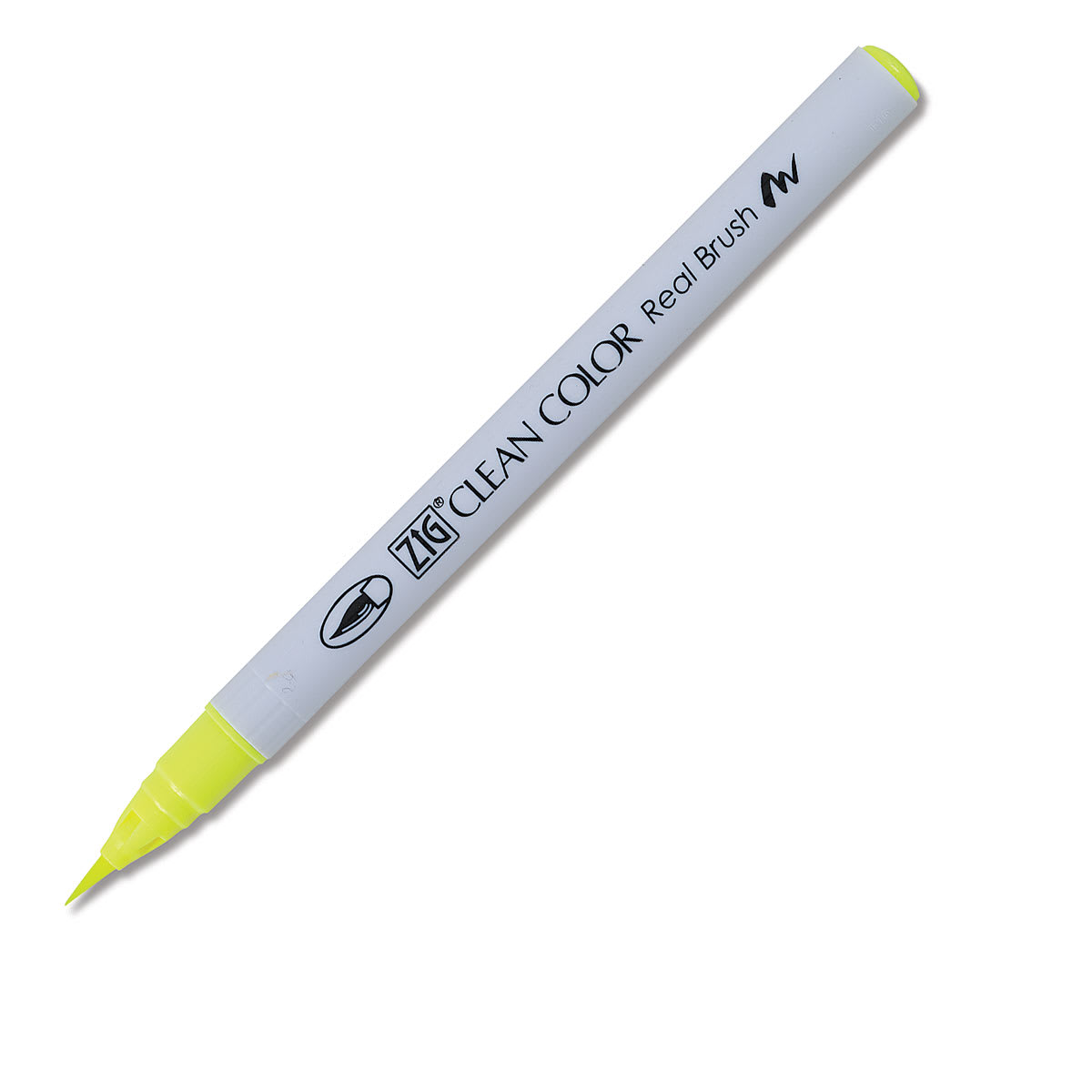 Kuretake Zig Clean Color Real Brush Pen - Fluorescent Yellow