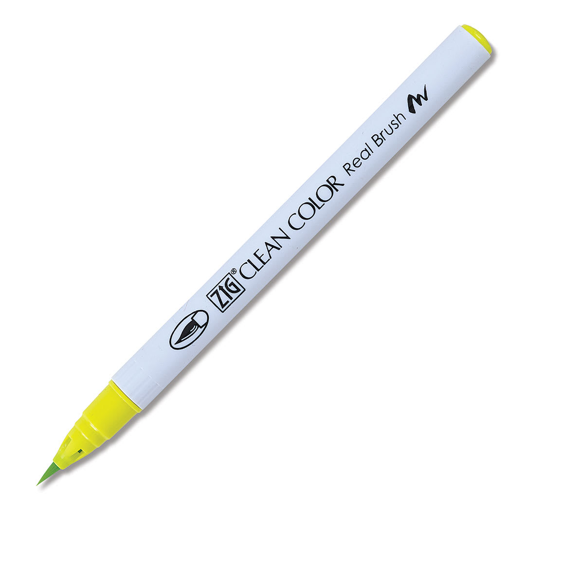 Kuretake Zig Clean Color Real Brush Pen - Yellow Green