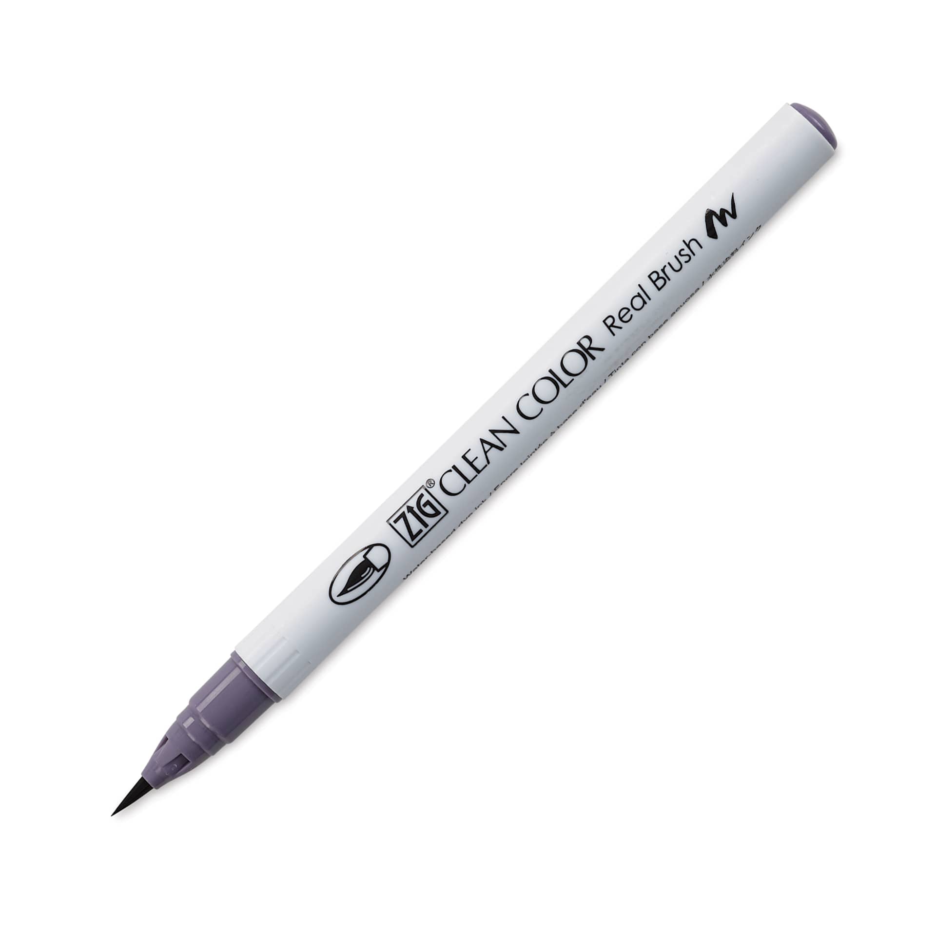 Kuretake Zig Clean Color Real Brush Pen - Purplish Gray