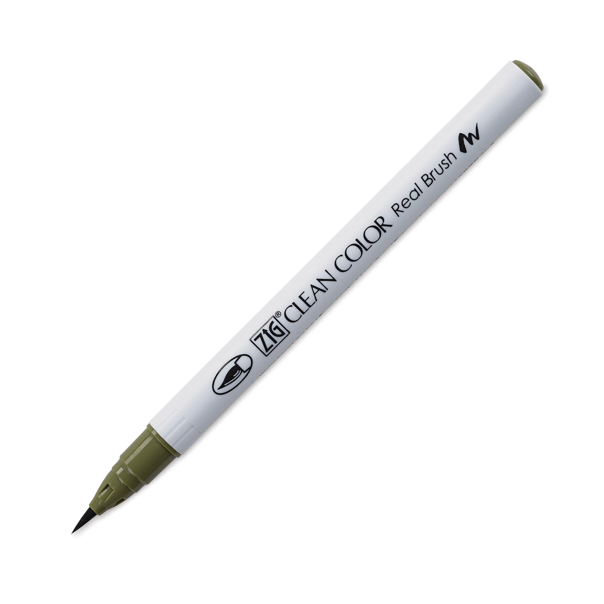 Kuretake Zig Clean Color Real Brush Pen - Smokey Olive