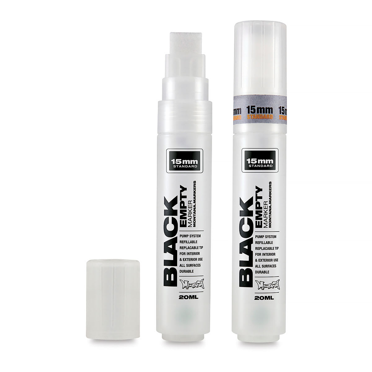 Montana Black Paint Marker Empty Marker - 15mm, Standard Tip