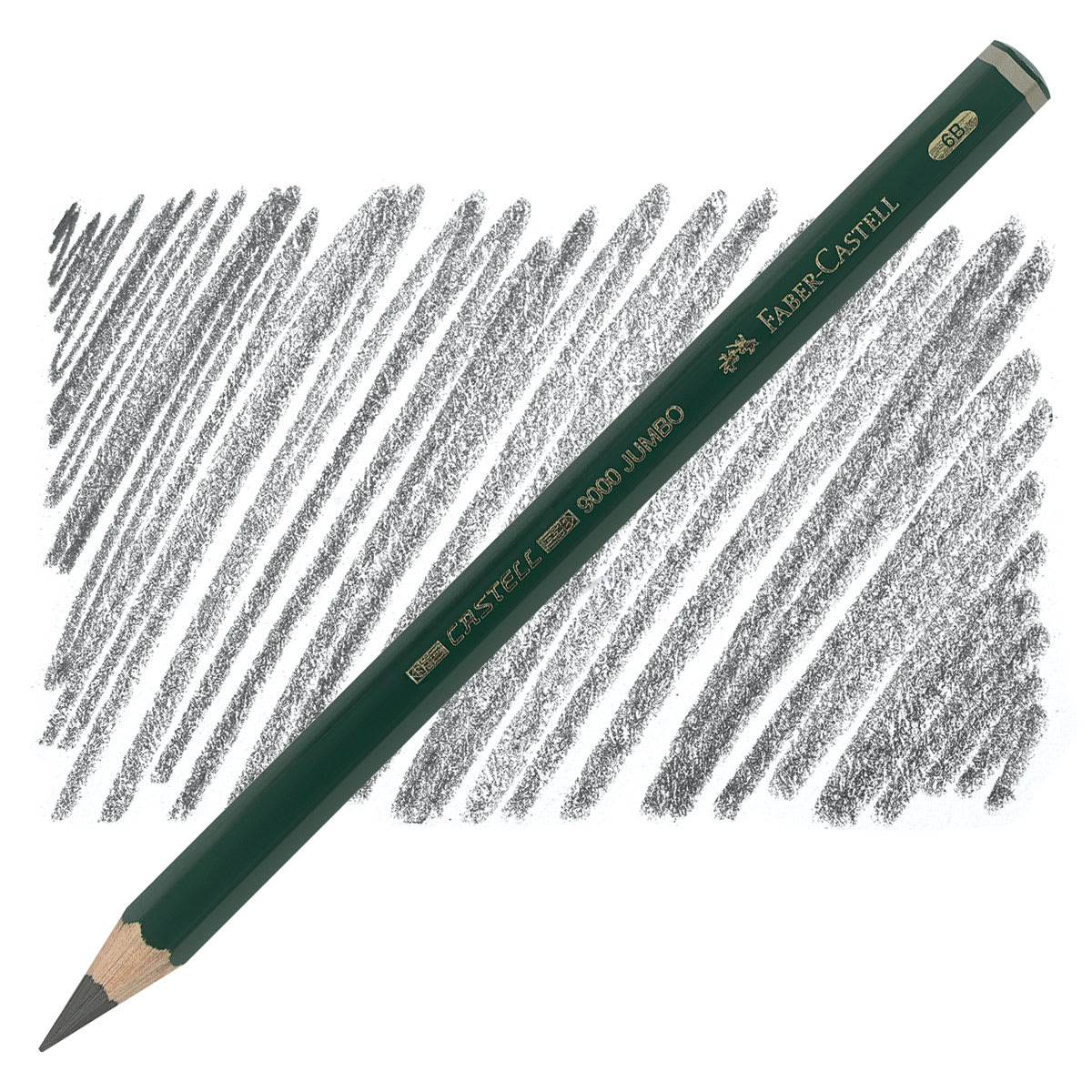 Faber-Castell 9000 Jumbo Pencil - 6B pencil and swatch