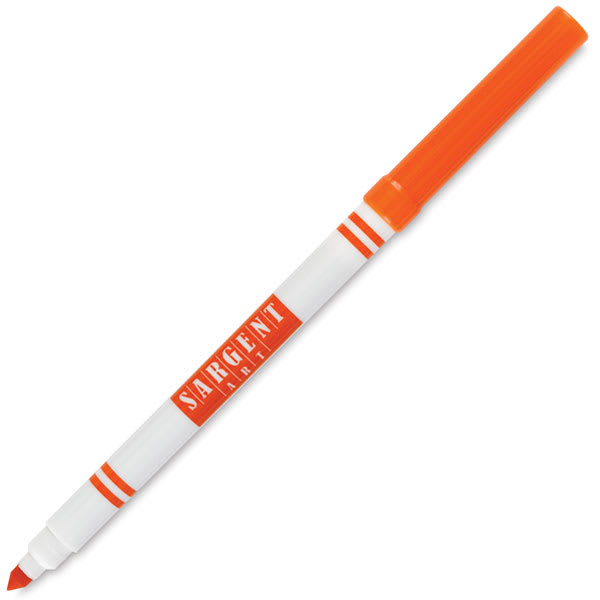 Sargent Art Classic Markers - Single Orange Fine Tip Marker shown at angle