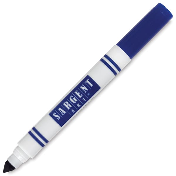 Sargent Art Washable Markers -  Blue Broad Tip Marker shown open