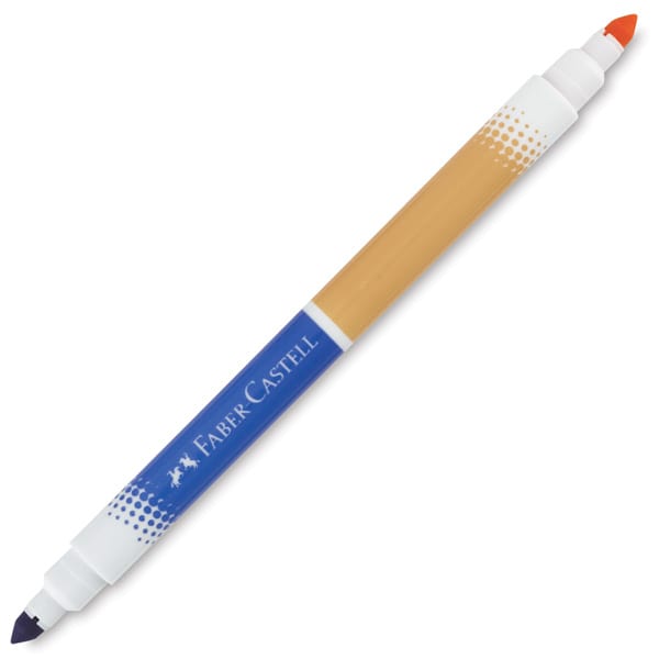 DuoTip Washable Markers - Single Blue/Orange marker shown at angle and uncapped