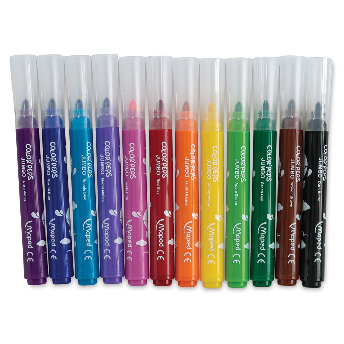 Maped Color'Peps My First Jumbo Markers - 12 Markers capped and upright
