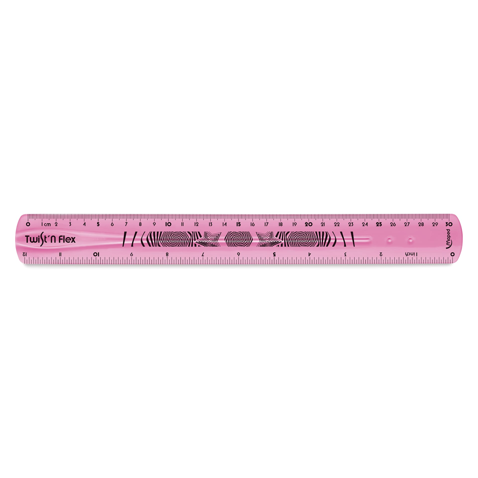 Maped Twist ‘n Flex Ruler - 12", pink