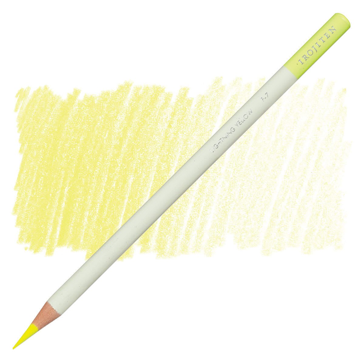 Irojiten Color Pencil - Lightning Yellow pencil and swatch